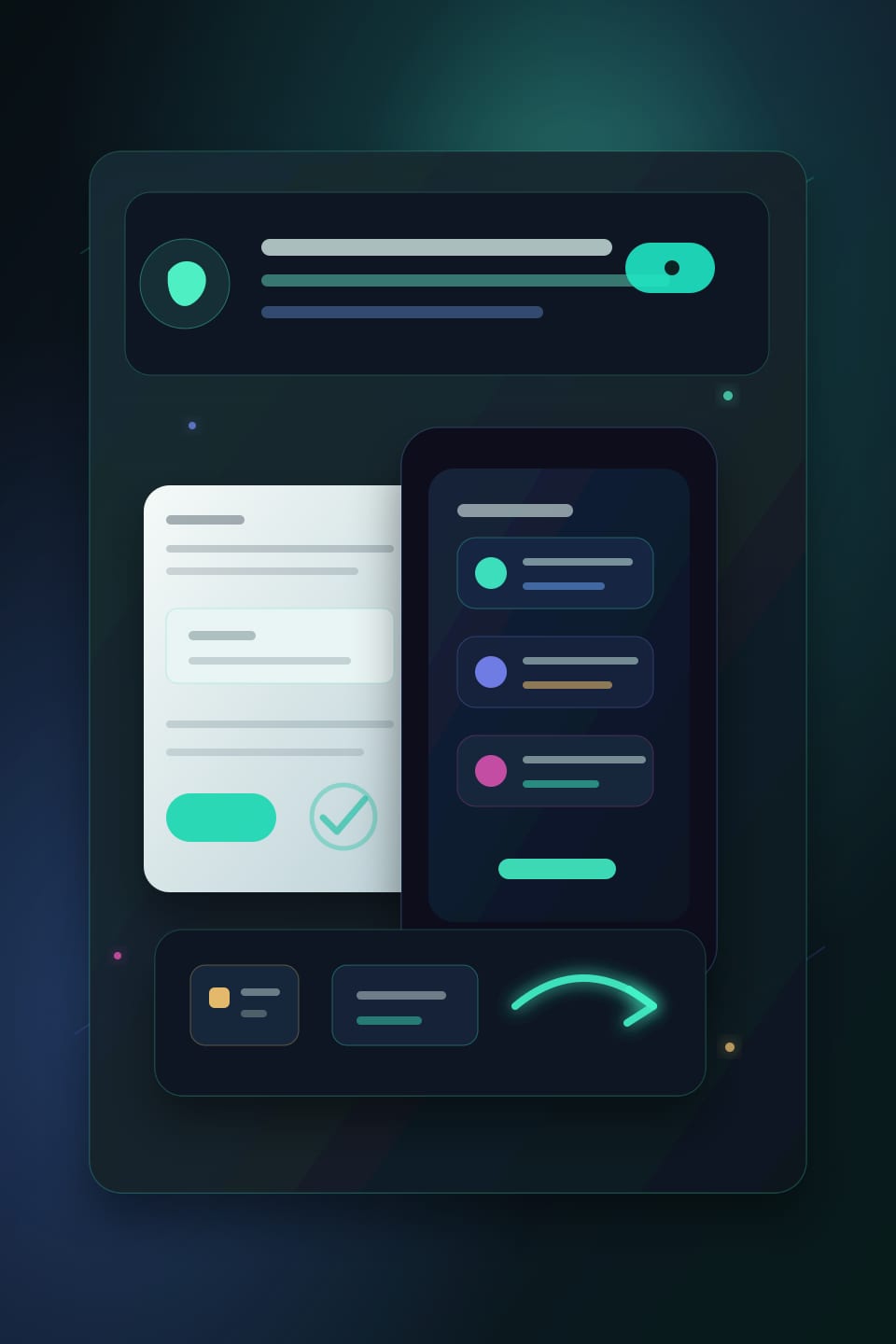Insurance certificate and document call desk with phone, headset, policy folders, blank certificate forms, deadline calendar, and neon mint handoff cues.